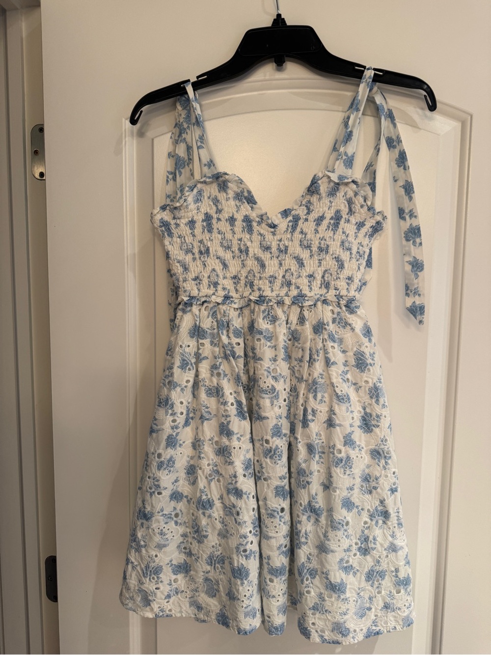 Altar'd State Blue Floral Mini Dress size Small